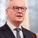 Le ministre français de l'économie Bruno Le Maire est actuellement en discussion pour une charge de cours auprès du centre E4S, une joint venture de l'EPFL, l'IMD et l'UNIL. KEYSTONE/EPA POOL/TERESA SUAREZ / POOL